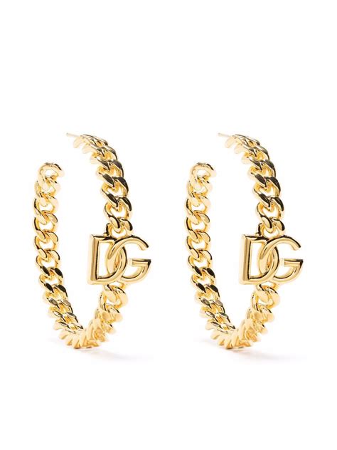 dolce gabbana replica earrings|dolce and gabbana hoop earrings.